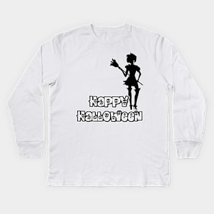 Happy Halloween - Pretty Halloween Witch - 1510201504 Kids Long Sleeve T-Shirt